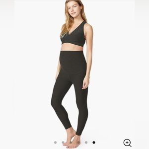 Spacedye Love the Bump Midi Maternity Legging size Medium in black